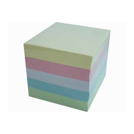 1 - Cubo notes 5 colori pastello post-it 800fg  5COL.PASTEL