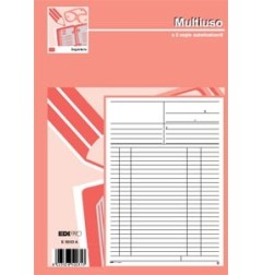 1 - EDIPRO  Blocco multiuso 50 pagine per 2 copie autoricalcante 31X21 E5003A