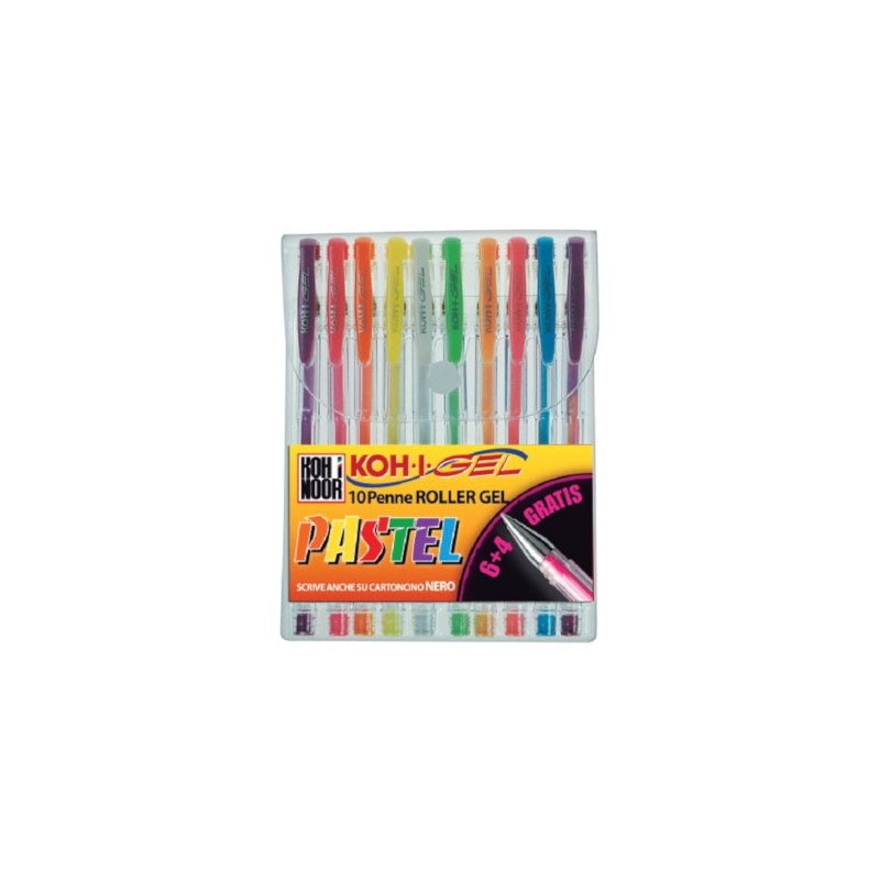 BIRO GEL KOH-I-NOOR PASTEL NAGP 10 PZ NAGP10P