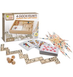 1 - TEOREMA FATTO DI LEGNO - GIOCHI 4 RIUNITI C/COFANETTO 40118