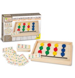 1 - TEOREMA FATTO DI LEGNO - GIOCO DEI 4 COLORI  MONTESSORI 40549