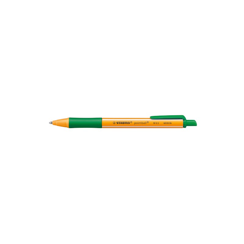 10 pz Penna a sfera Stabilo Pointball verde 6030/36