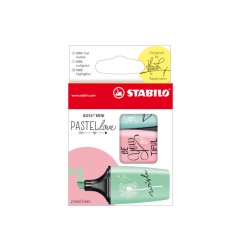 1 - 3 colori Evidenziatore Stabilo Mini Pastellove