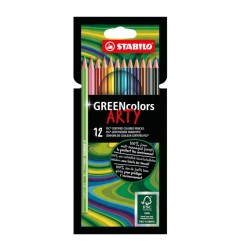 1 - STABILO GREEN COLORS ARTY PASTELLI -12pz 6019/12-1-20