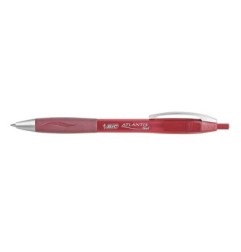 1 - BIC ATLANTIS Set da 12 pz Penna Biro a sfera GEL ROSSO P.M 895799