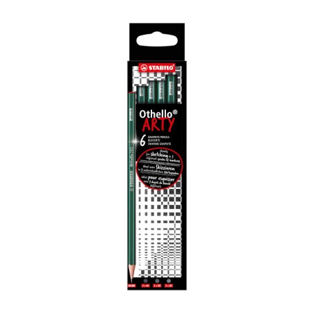 6 pz Matite Stabilo Othello Arty Line 4H 3H 2H 282/6-21-2-20