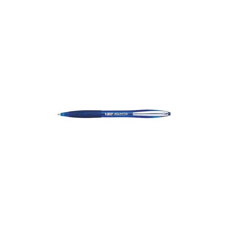 BIC ATLANTIS Set da 12 pz Penna Biro a sfera di colore Blu Ø 1.6 cm  904929