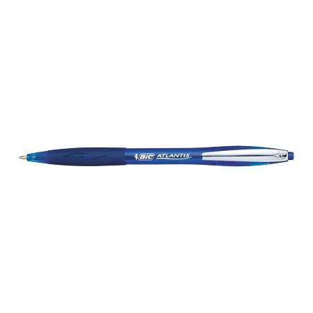 BIC ATLANTIS Set da 12 pz Penna Biro a sfera di colore Blu Ø 1.6 cm  904929