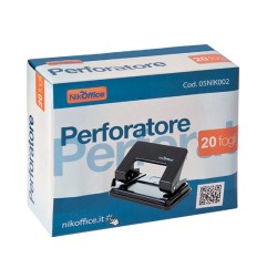 1 - Perforatore a due fori in metallo 20 fogli 05/002