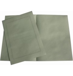 1 - 100 pz Copertina x atti senza lembi con stampa verde 190 gr