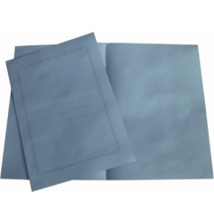 1 - 100 pz Copertina x atti senza lembi con stampa azzurra 190 gr