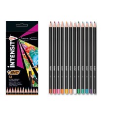 1 - PASTELLI BIC INTENSITY PREMIUM DA 12 FUSTO NERO 951844