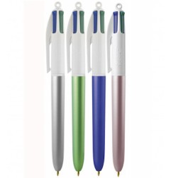 1 - BIRO BIC 4 COLOURS GLACE' COL. ASS. - 4pz  505441