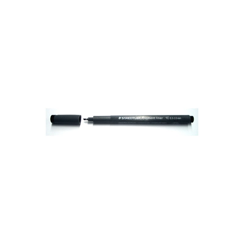 10 pz Penna Staedtler Pigment Liner 308-C2 nero