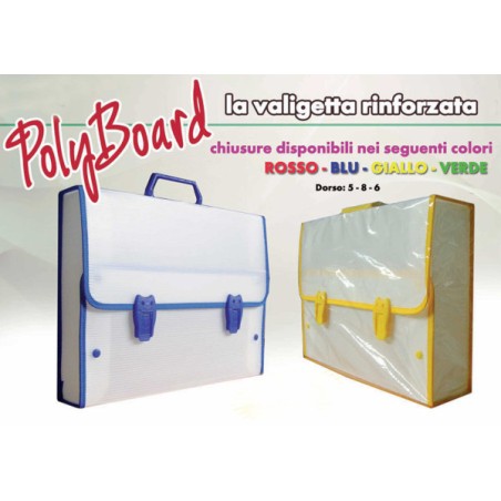 ARTGRAF Valigetta in Plastica Polionda Rinforzata 2 Chiusure 27x38x8 PBD8