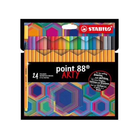 Scatola Stabilo Point 88 Pennarelli 20 + 4 fluo 8824/1-20