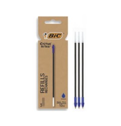 1 - REFILL BIC CRISTAL RE'NEW BLU -BL.3pz 503838