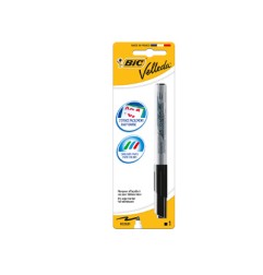 1 - BIC VELLEDA JUNIOR Pennarello Cancellabile per Lavagne NERO 875579