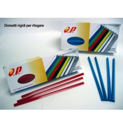 1 - O.P. 100 pezzi Dorsi rigidi rilegafogli 3 mm colore blu OP17.2