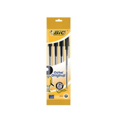 1 - BIC CRISTAL ORIGINAL Set da 4 pz di penne a Biro di colore Nero 8308591