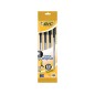 BIC CRISTAL ORIGINAL Set da 4 pz di penne a Biro di colore Nero 8308591