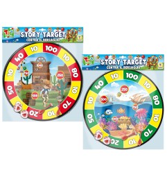 1 - TEOREMA STORY TARGET IN VELCRO C/PALLINE E FRECCETTE 2 ASS 66448