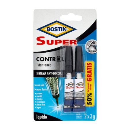 1 - COLLA UHU BOSTIK SUPER CONTROL 2x3GR.- 65710