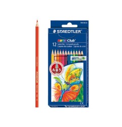 1 - 12 pz Pastelli esagonali Staedtler Noris Club assortiti 144NC12