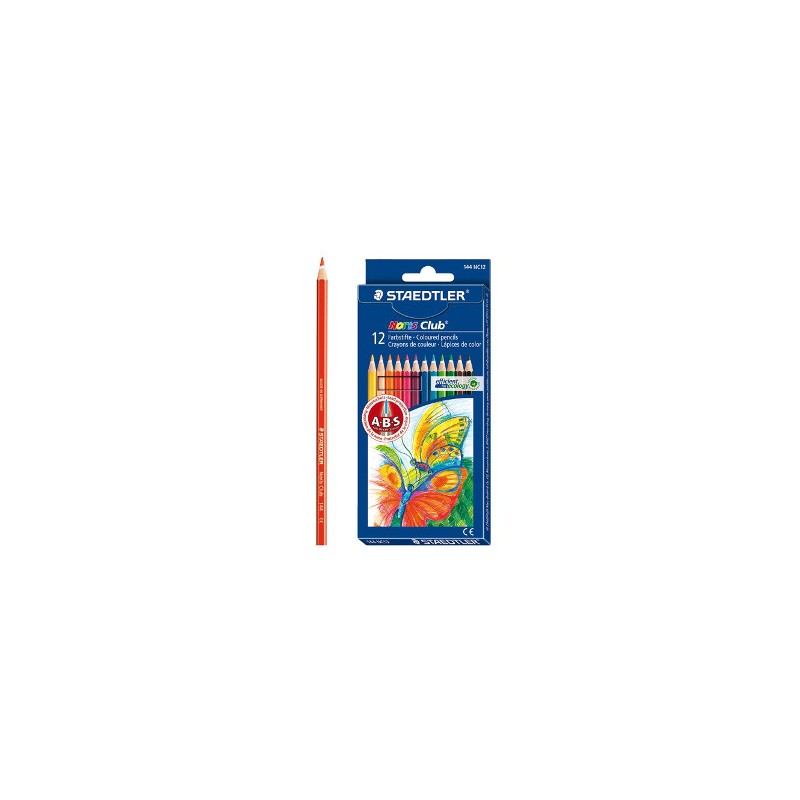 12 pz Pastelli esagonali Staedtler Noris Club assortiti 144NC12