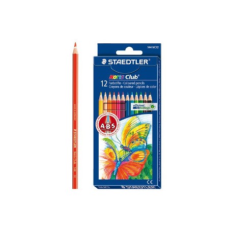 12 pz Pastelli esagonali Staedtler Noris Club assortiti 144NC12