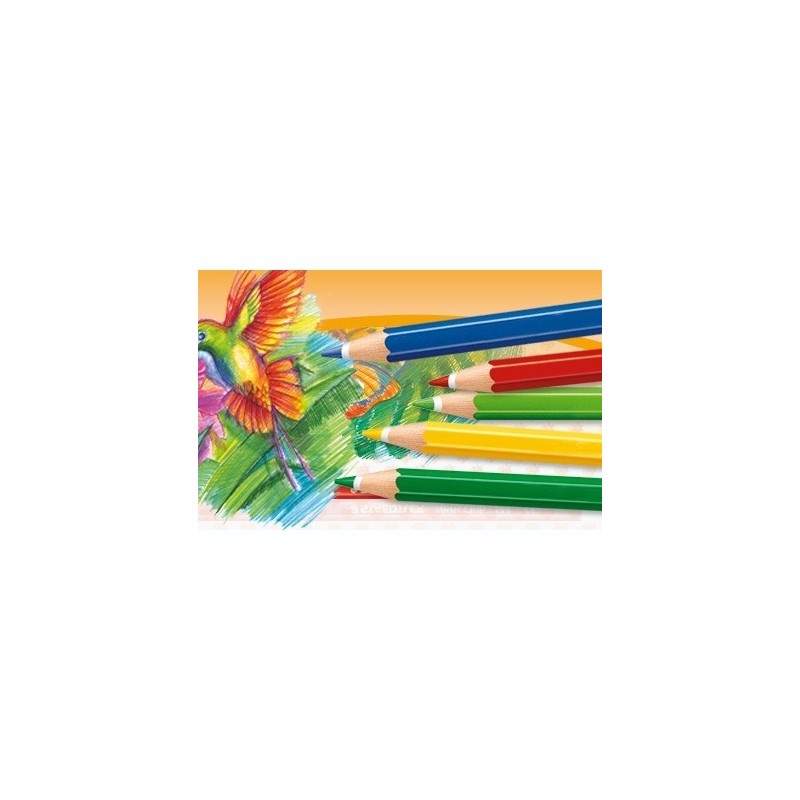 Colore pastello esagonale Staedtler 9 noris club nero 144-9