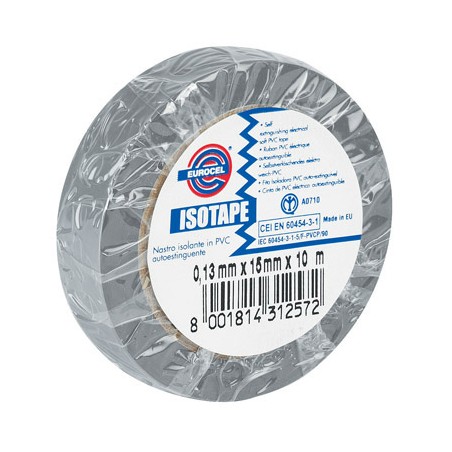 Nastro adesivo Isotape colore grigio Eurocel 15x10mt