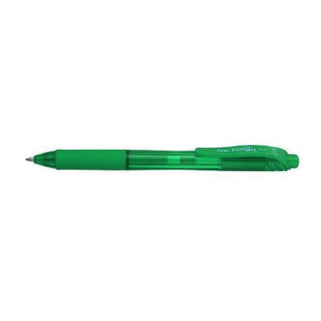 PENTEL 12 pezzi Penna Roller Energel X 07 a scatto colore verde