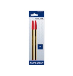 1 - Staedtler Blister con 2 penne noris rosso