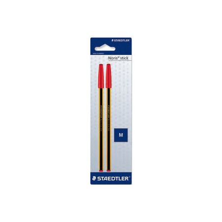 Staedtler Blister con 2 penne noris rosso