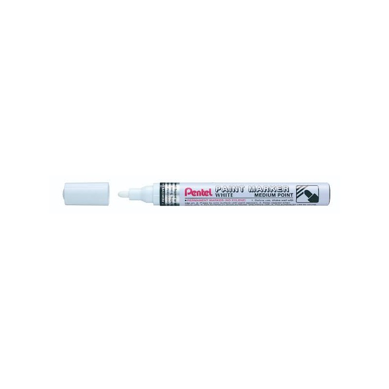 12 pz Pennarello Marker Pentel bianco medio MMP10-W