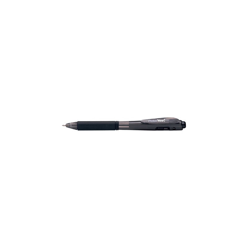 Pentel Feel-It Wow! BX440 Penna a Sfera a Scatto 1,0 mm Nera Confezione da 12 BX440-AI