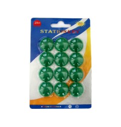 1 - 12 pz Magneti per lavagna diametro 20 MM colore verde 20-12