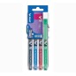 Set2go Penna Roller Pilot Tecpoint V5 nero blu verde rosso 011689