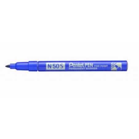 12 pz Pennarello Marker Pentel Pen N50S slim blu