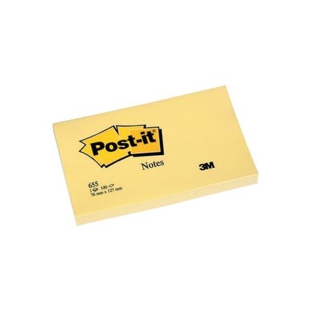 1 - 3M 12 pezzi Post-it giallo canarino 76x127