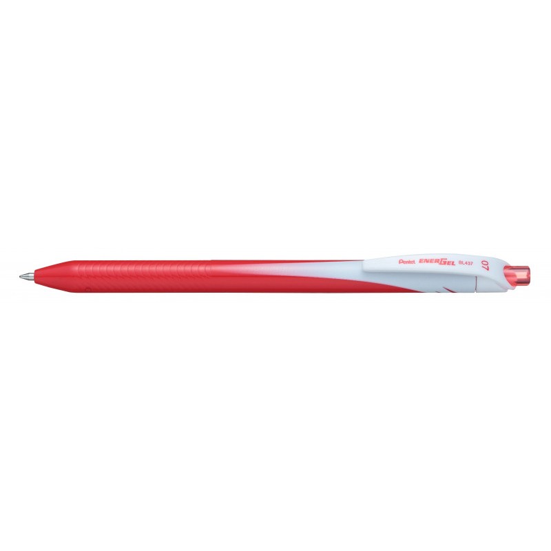 PENTEL 12 pezzi Penna Roller Energel 07 rosso a scatto