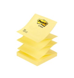 1 - 3M 12 pezzi Post-it R330 z-note giallo 76x76