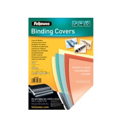 1 - FELLOWES 100 pezzi Copertine in PVC trasparenti A4 180MY 5375901