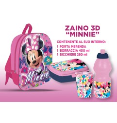 1 - ZAINETTO 3D MINNIE C/ACCESSORI VP1277MN