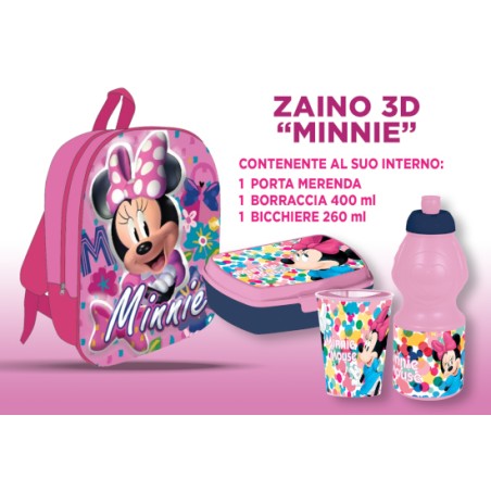 ZAINETTO 3D MINNIE C/ACCESSORI VP1227MN