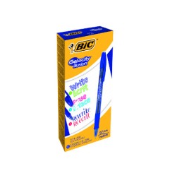 BIC Gelocity Illusion 12 Penne Biro Cancellabili Blu 943440