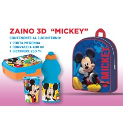 1 - ZAINETTO 3D MICKEY C/ACCESSORI VP1689-1230MK