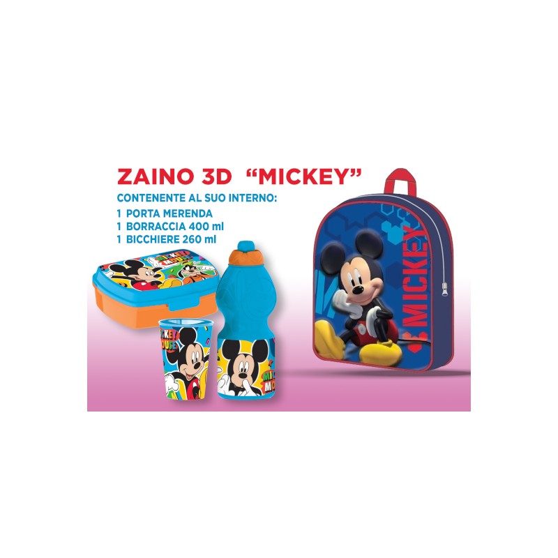 ZAINETTO 3D MICKEY C/ACCESSORI VP1689-1230-0815MK