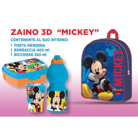 ZAINETTO 3D MICKEY C/ACCESSORI VP1689-1230-0815MK